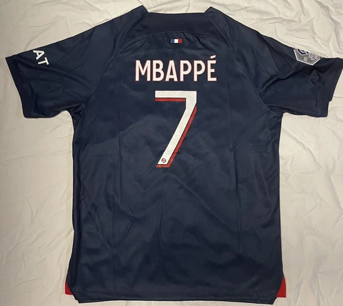 Mbappe PSG 2023/24 Ligue 1 Home Jersey - Mens L Cover