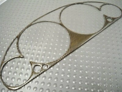 Se adapta a Honda Civic 2001 2002 bisel de fibra de carbono 100 % real para moldura superpuesta en racimo Foto 1 de 4