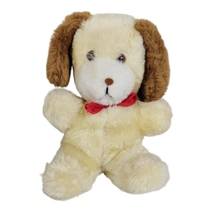 Vintage Knickerbocker gelber Hund Plüschtier Stofftier 8 Zoll Tiere der Unterscheidung Musik - Bild 1 von 8