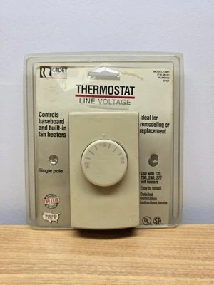 Cadet C901 Wall-Mounted Thermostat Line Voltage Almond for Baseboard Heaters - Image 1 of 4