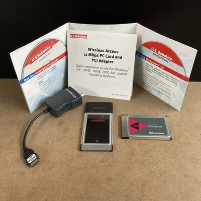 U.S. Robotics Wireless LAN Install Kit Linksys EthernetCard And Media Coupler - Image 1 of 4