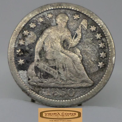 1850 Seated Liberty Silver Half Dime - #C49428NQ - Image 1 of 2