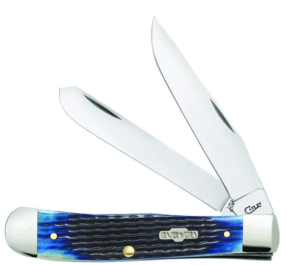Case 2800 Medium Stockman Folding Pocket Knife 4-1/8 in Closed L Blue 6254