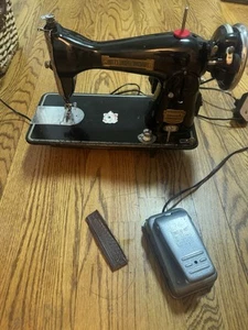 Totally Restored International Sewing Machine. Leather Canvas Jeans. Nice. XD - Picture 1 of 13