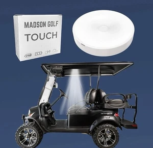 Madson Golf Cart Roof -Stick On Anywhere- One Touch LED Light White - Picture 1 of 9
