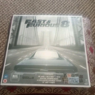 Fast And Furious 8 Big Sleeve 4K Blu Ray with Art Cards ( NEW & SEALED) Diesel - Image 1 of 2