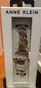 Anne Klein Modny łańcuszek Bransoletka do Apple Watch 38/40/41MM Seria 9 7 SE 6 5 - Zdjęcie 1 z 1