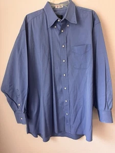 Vintage Gitman Bros Shirt Men’s 33 Blue Oxford Button Down Collar Cotton TTX PP - Picture 1 of 13