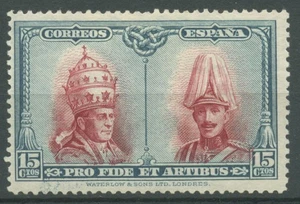 Spanien 1928 Ausgrabungen in Rom Papst Pius XI., König Alfons XIII. 398 mit Falz - Picture 1 of 1