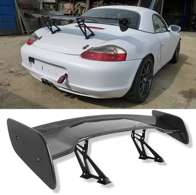 Caminhão asa spoiler traseiro 57" estilo GT fibra de carbono para Porsche Cayman 718 981 987 - Imagem 1 de 4
