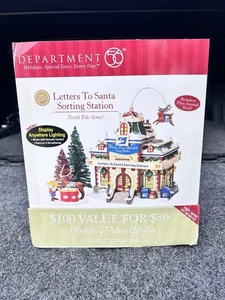 Department 56-North Pole  Letters To Santa Sorting Station -56792 New In Box! - Picture 1 of 7