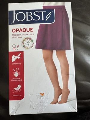 JOBST Opaque Class 2 CCL2 Black Compression Tights regular closed toe - Image 1 of 4