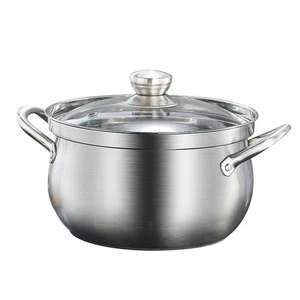 Practical Stockpot Home Soup Pot Home Cooking Soup Pot with Transparent Lid - Picture 1 of 12