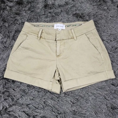 Pantalones Cortos Dear John Para Mujer 27 Caqui Hampton Puños Cortos Chinos Elastizados Cremallera Mosca Foto 1 de 4