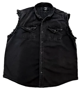 ROADWEAR Buffalo Outdoors 2XL robustes ärmelloses Hemd "Biker" mit Knöpfen - Bild 1 von 12