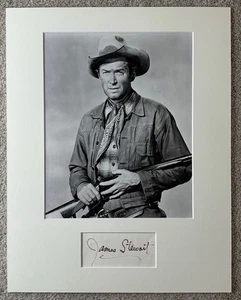Foto firmada por James Jimmy Stewart corte mate exhibición 11x14 autógrafo - Imagen 1 de 2