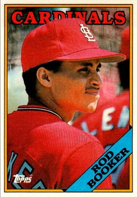 1988 Topps Rod Booker Rookie St. Louis Cardinals #483 - Image 1 of 2