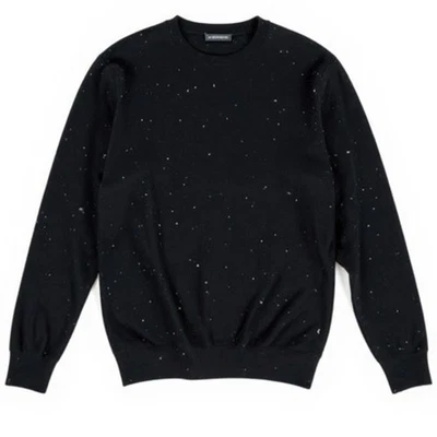 Autumn Cashmere Revolve Black White Flecked Crew Neck Sweater size L NEW Tags - Image 1 of 4