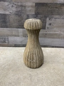 Architectural Salvage Wood Pillar Oak Column Fluted Pillar Candle Holder Stand - Picture 1 of 7
