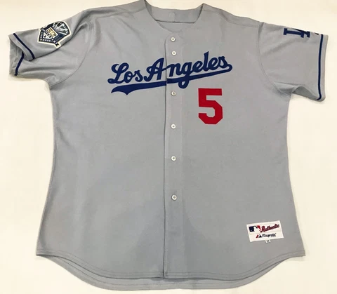 Majestic Authentic MLB 2008 Los Angeles Dodgers GARCIAPARRA #5 Jersey Sz 56 Gray Cover