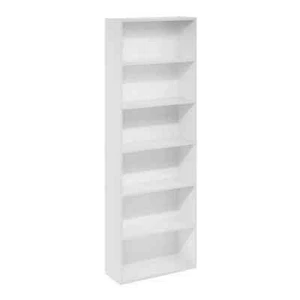 6 Tier Tall Thin Bookshelf Bookcase Vertical For Wall Book Small Narrow Shelf - Picture 1 of 5