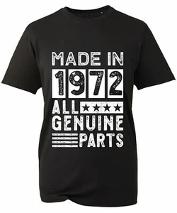 Camiseta Top Personalizada Hecha en Todas las Piezas Genuinas Cualquier Año Vintage Cumpleaños - Imagen 1 de 1