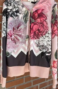 Ted Baker Pakrom Palace Cardigan Zip Matching Floral T Shirt Sz 5 - Picture 1 of 13