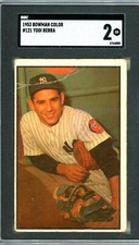 1953 Bowman YOGI BERRA #121 SGC Grade 2 GD- Cond "NO RESERVE INVEST"
