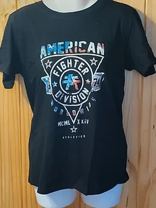 AMERICAN FIGHTER FIGHTER DIVISION 1974 - Camiseta Hombre - NEGRA - TALLA PEQUEÑA - Imagen 1 de 3
