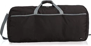 Amazon Basics Large Nylon Duffel Bag Black Large Duffel Bag - Picture 1 of 7