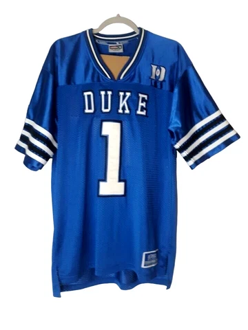 Duke Blue Devils Vintage Colosseum Football Jersey Men's Medium SEWN Cover