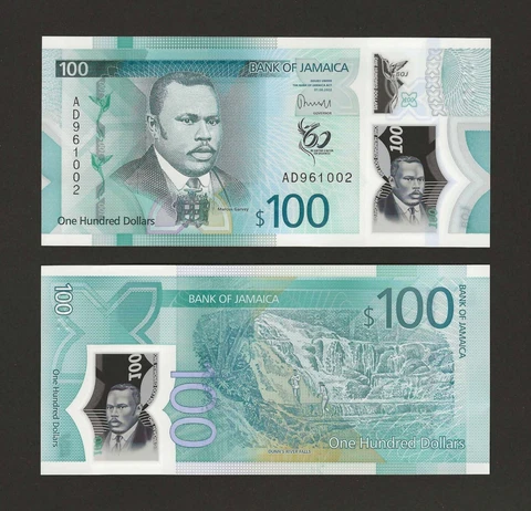 JAMAICA $100 Dollars 2022, P-97a, New Polymer Series, Pack Fresh UNC Grade Cover