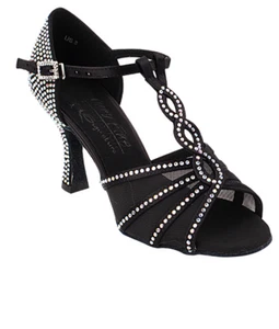 Very Fine Ladies Latin, Rhythm, Salsa Dance Shoes - Crystal Collection S1009CC - Picture 1 of 15