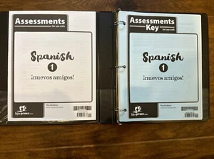 BJU Press Spanish 1 Assessments & Answer Key, 9th Grade, 2nd Edition, BRAND NEW - Picture 1 of 1