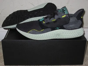 adidas ZX 4000 4D Futurecraft Carbon Semi Solar Yellow Men's Size 10 NEW! BD7865 - Picture 1 of 9