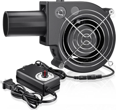 Ventilador Soplador Barbacoa 97Mm X 33Mm 12V con 120V - 240V Enchufe CA Control de Velocidad Variable Foto 1 de 4