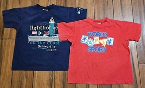 Vintage OshKosh B’Gosh T Shirt Lighthouse Sport Lot Of 2 Boys Size 6 USA Made  - Picture 1 of 12