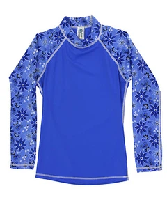 POINT CONCEPTION RASH GUARD ROYAL BLUE WITH PRINT NWT - Picture 1 of 1