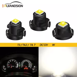 Ruiandsion T3 T4.2 T4.7 LED Vehicle Dashboard Light Bulb Dome Light 12V White - Picture 1 of 11