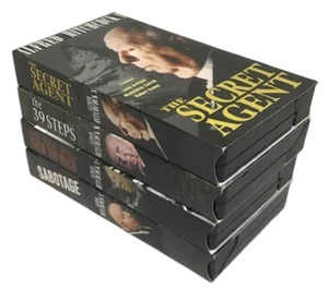 Alfred Hitchcock VHS Sabotage The Man Knew Too Much 39 Steps Secret Agent Lot 4 - Picture 1 of 6