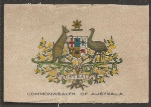 WILLS AUSTRALIAN-ARMS OF THE BRITISH EMPIRE 1910 (SILK SILKS)-#49- AUSTRALIA - Picture 1 of 2