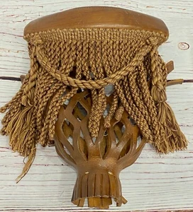 Pool Table Leather Corner Pocket Individual Large Pocket Brown Billiard Tassels - Picture 1 of 9