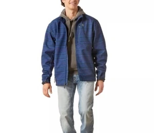 Ariat Men's Logo 2.0 Softshell Midsummer Night Full Zip Jacket 10046789 XL - Picture 1 of 4