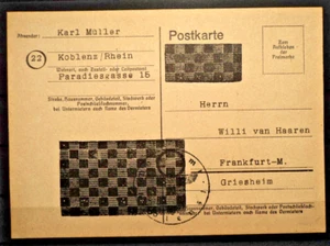 MF All. Bes. Franz. Zone Behelfsausgaben OPD Koblenz, s. Beschreibung .. MW: -.- - Bild 1 von 1