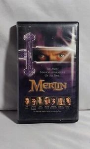 MERLIN - VHS Video Tape Clamshell Case Movie Helena Bonham-Carter  - Picture 1 of 5
