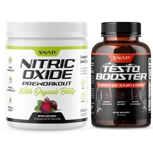 Snap Testosterone Booster - Muscle Growth, Energy, Libido Capsules 90ct - Bundle - Picture 1 of 13