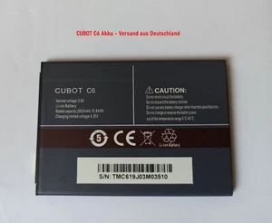  CUBOT C6 Akku ** 2800 mAh - ** Original Battery ** Versand aus DE - Bild 1 von 1