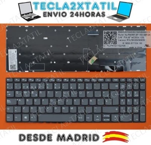 TECLADO PARA PORTATIL LENOVO IDEAPAD 330-15IKB 81DE EN ESPAÑOL GRIS SIN MARCO - Imagen 1 de 1