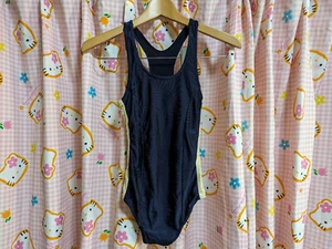 44 ^_^Japanese SchoolGirl Swimsuit. Navy. Very Good ~Excellent! Size Length 62cm - Picture 1 of 11