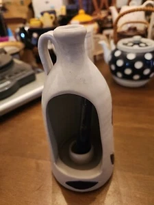 Williamsburg VA Pottery Salt Glaze Colonial Jug Candle Holder - Picture 1 of 6